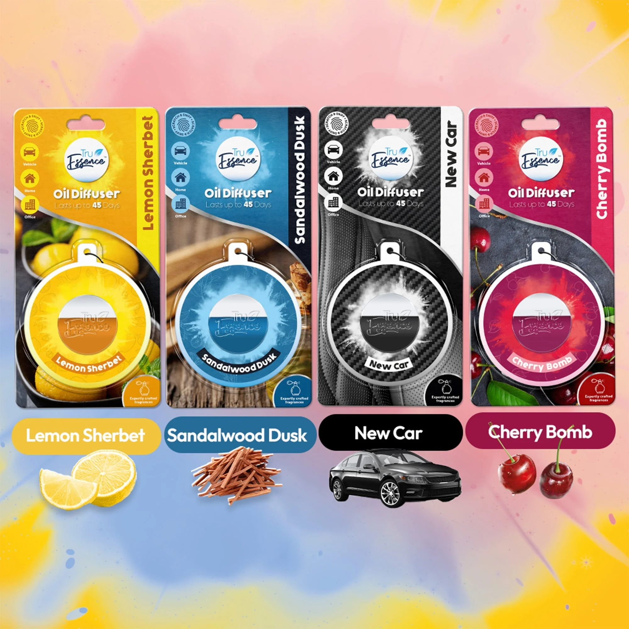Car Air Freshener (Lemon Sherbet) - TruEssence - Image 4