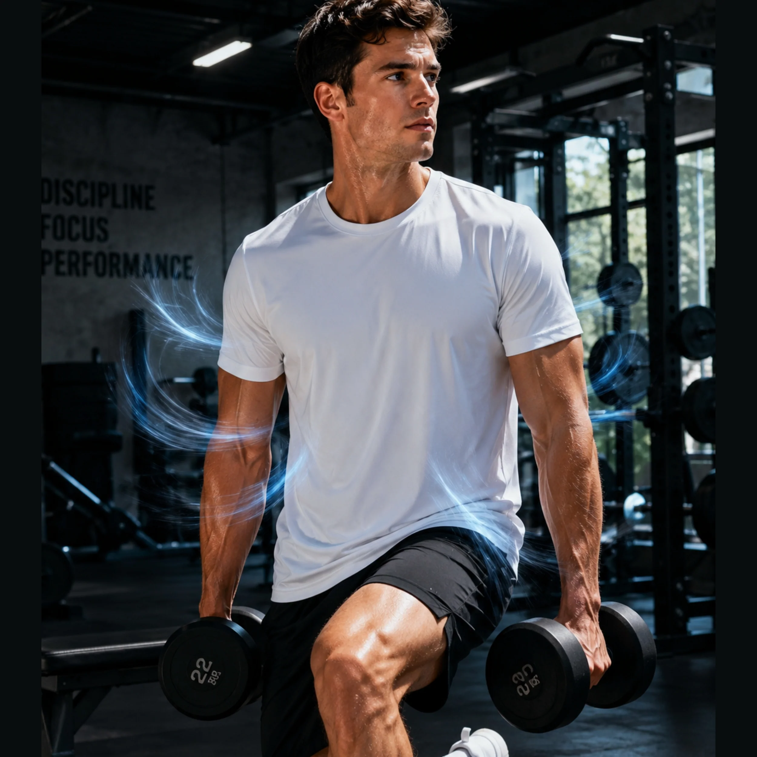iN Cooling T-Shirts for Men Breathable Short Sleeve Summer T-Shirt, Stretch Fit, Moisture - Wicking - Image 4