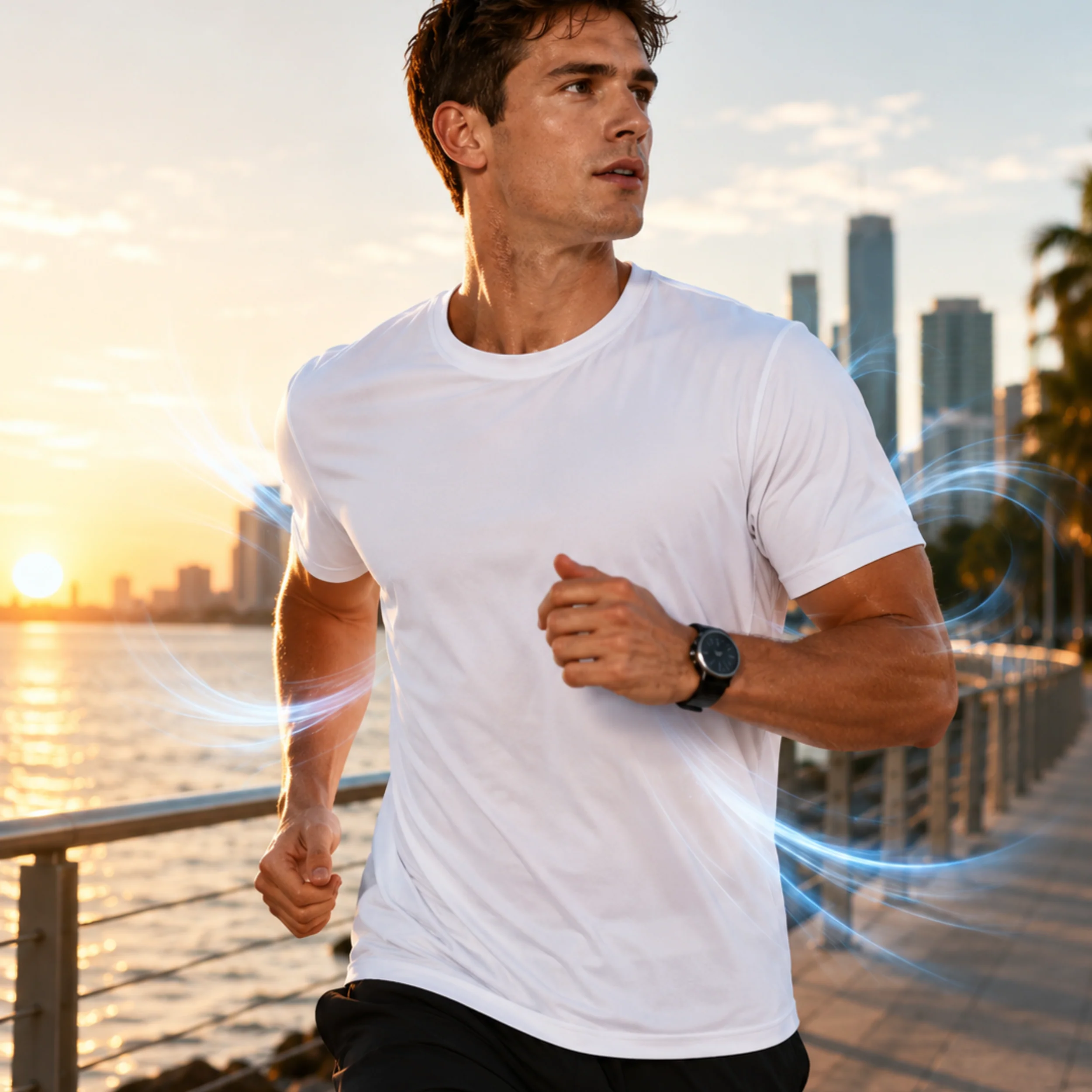 iN Cooling T-Shirts for Men Breathable Short Sleeve Summer T-Shirt, Stretch Fit, Moisture - Wicking - Image 6