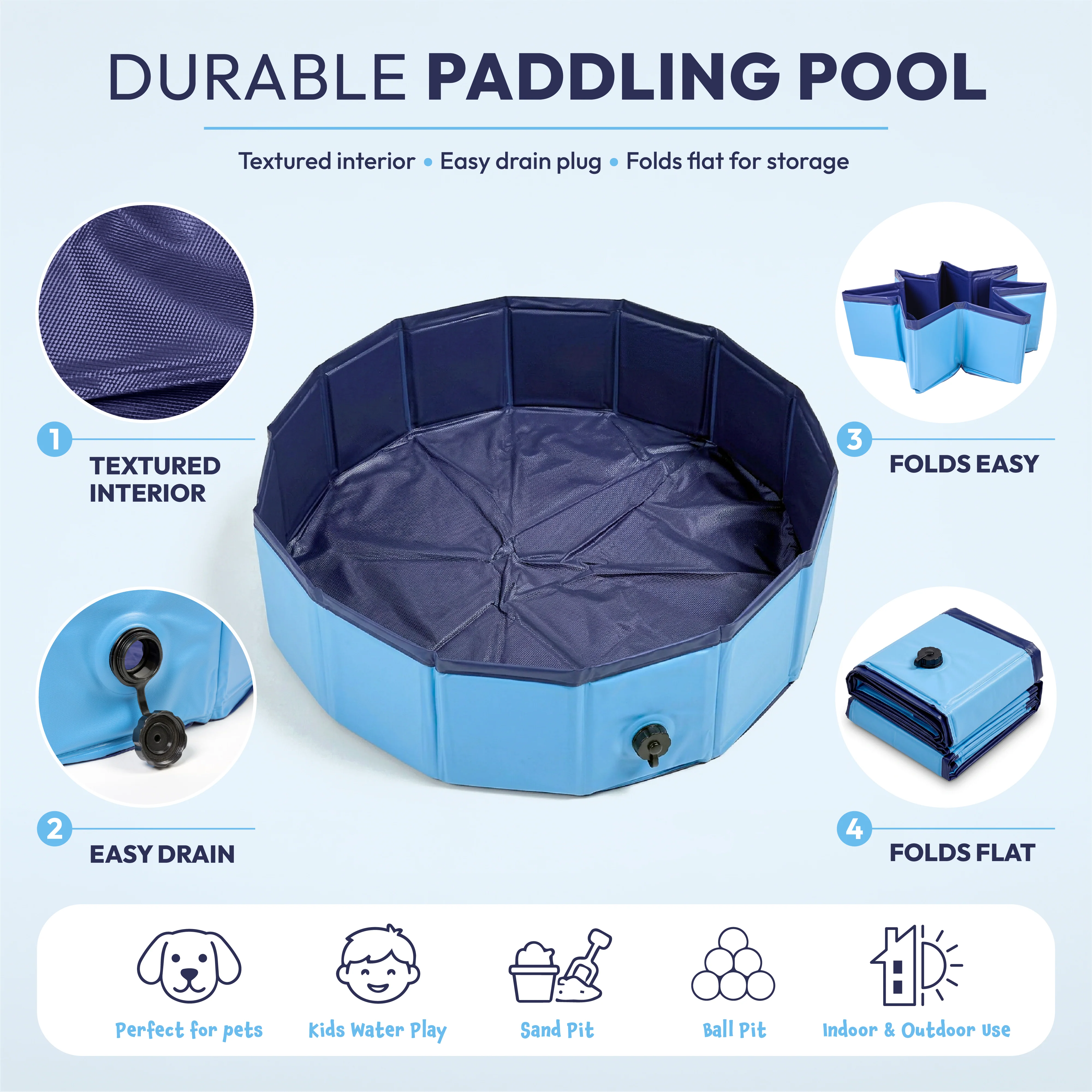 Foldable Dog Paddling Pool - PawPride - Image 4