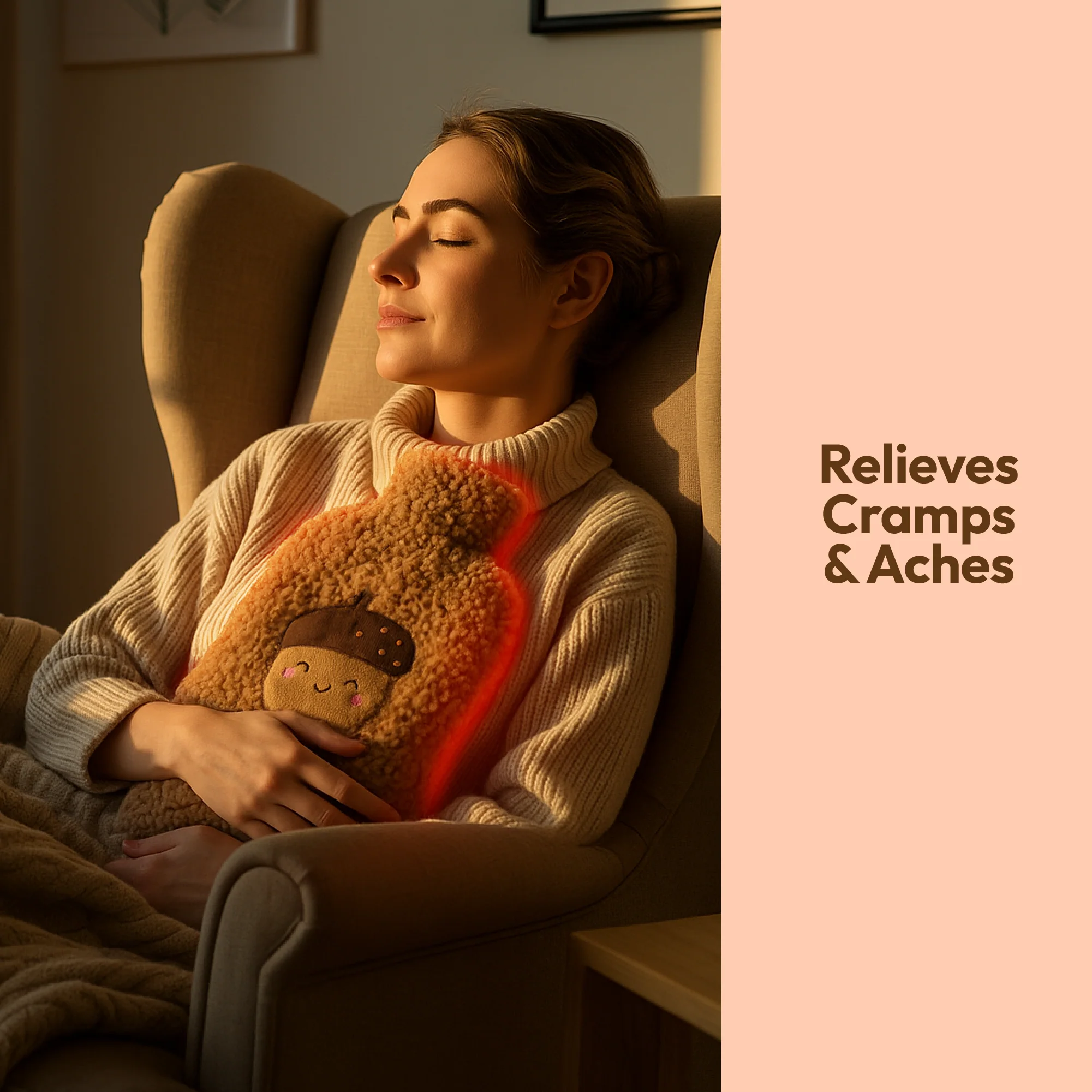 Hot Water Bottle with Soft Cover - Image 7