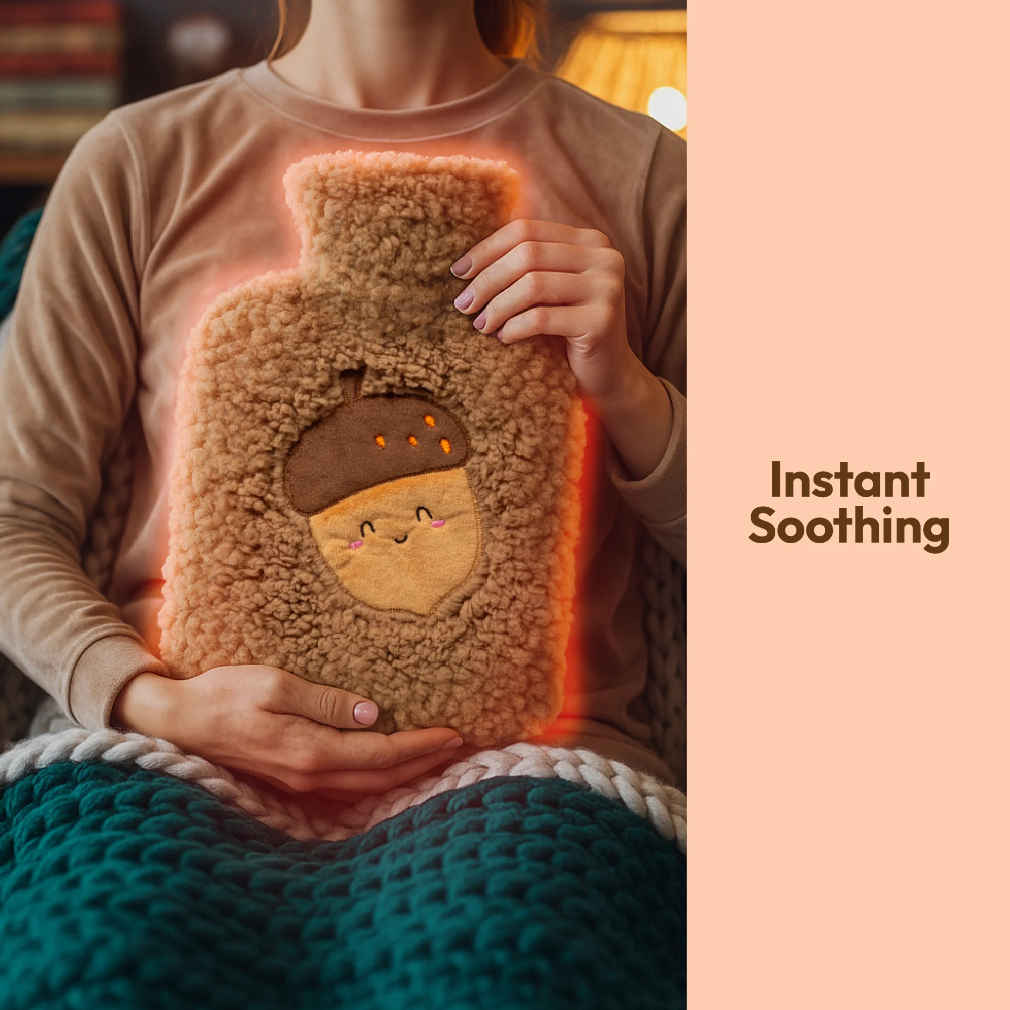 Hot Water Bottle with Soft Cover - Image 8