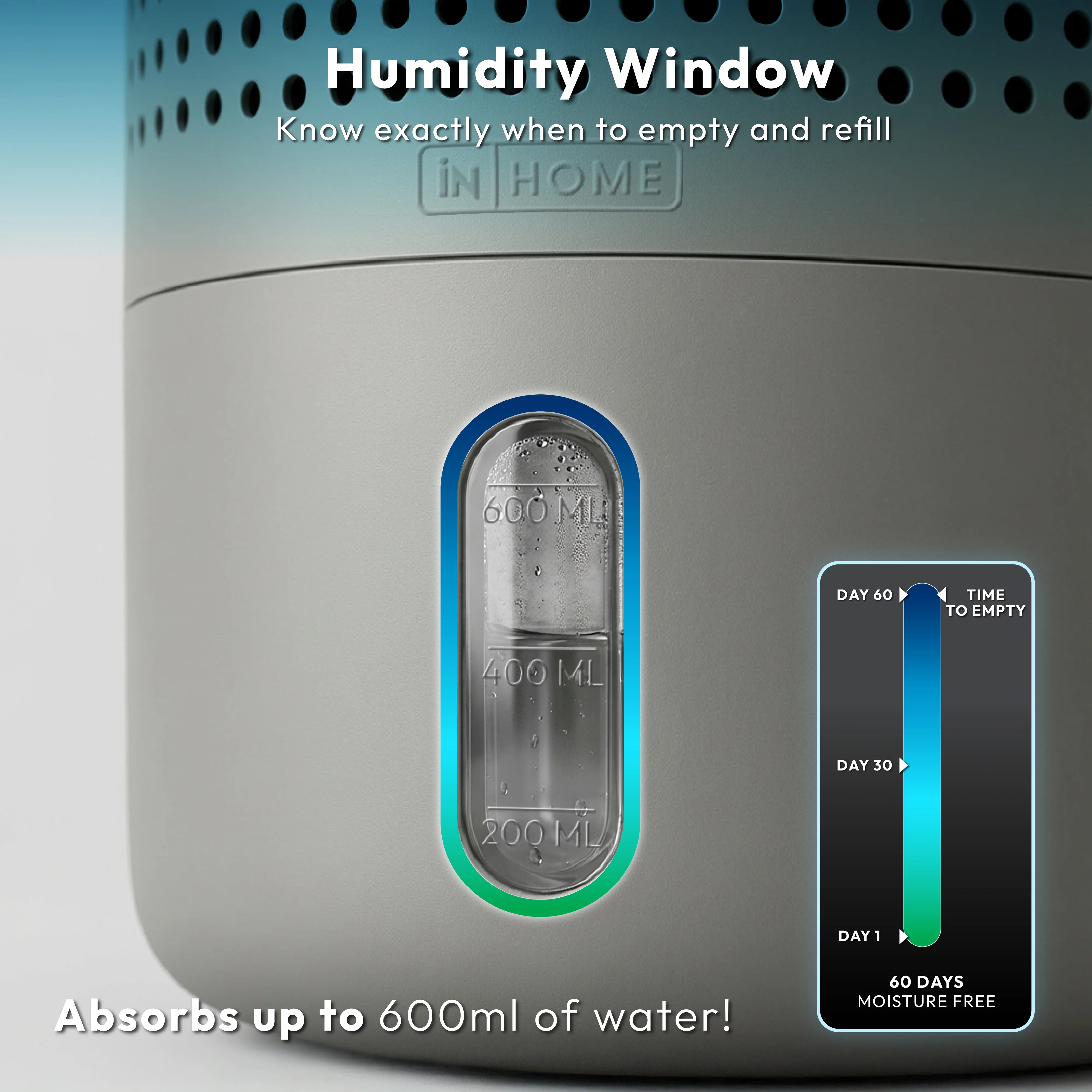 iN Dehumidifier with 2×300g Refillable Absorb Bags | UK Safety Compliant | Zero Energy Consumption Moisture Absorber - Image 15