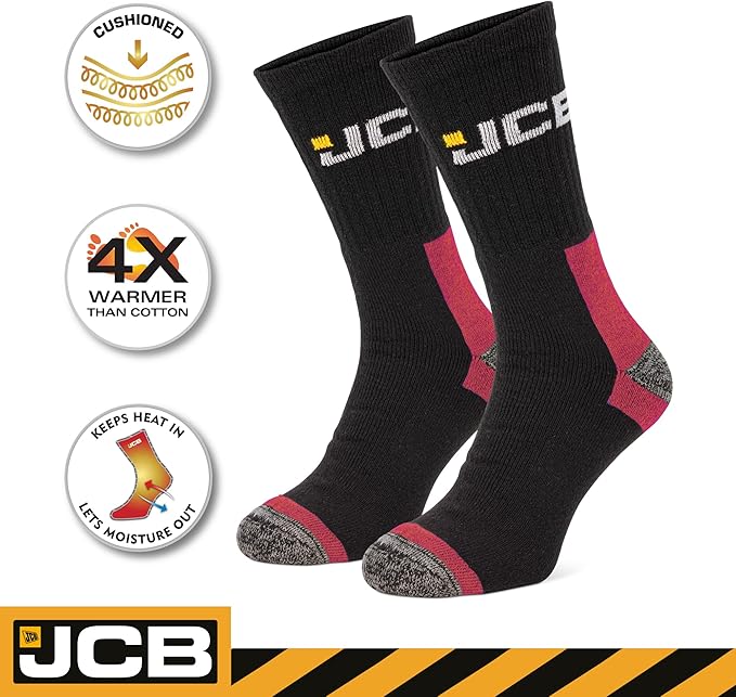 JCB Work Socks - Work Wear Boot Socks - Image 3
