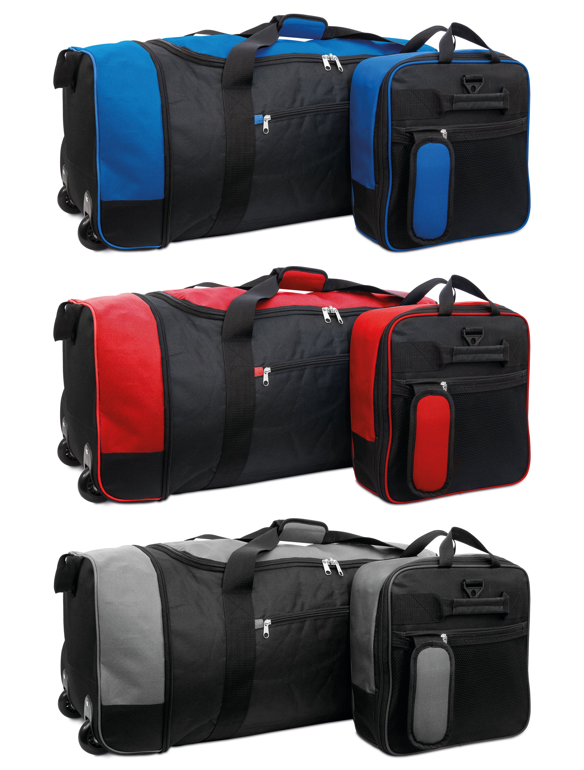 Large Travel Bag With Wheels (Red) - iN Travel - Image 5