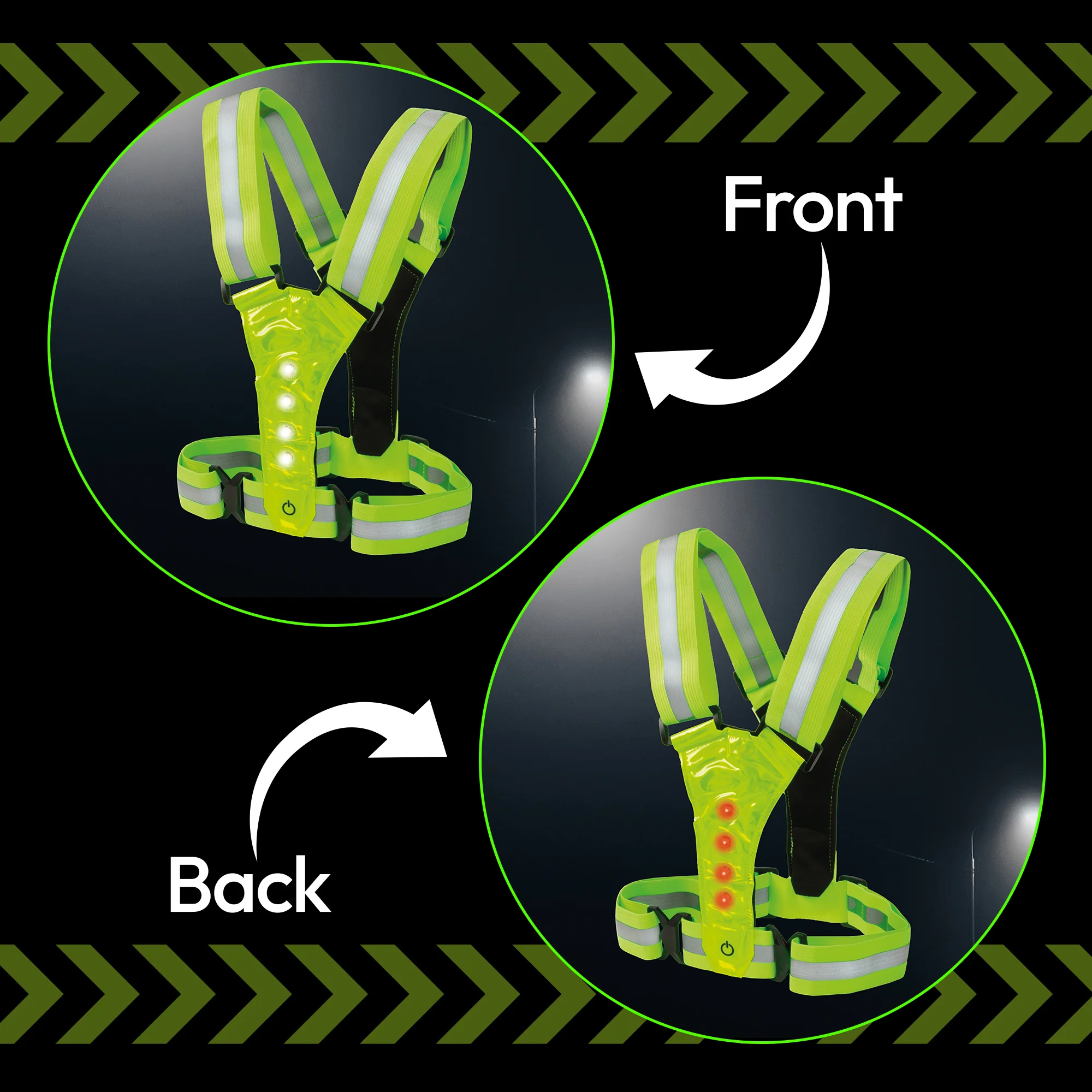 LED Strap 'n' Secure Hi Vis Lumivest - DSL - Image 3