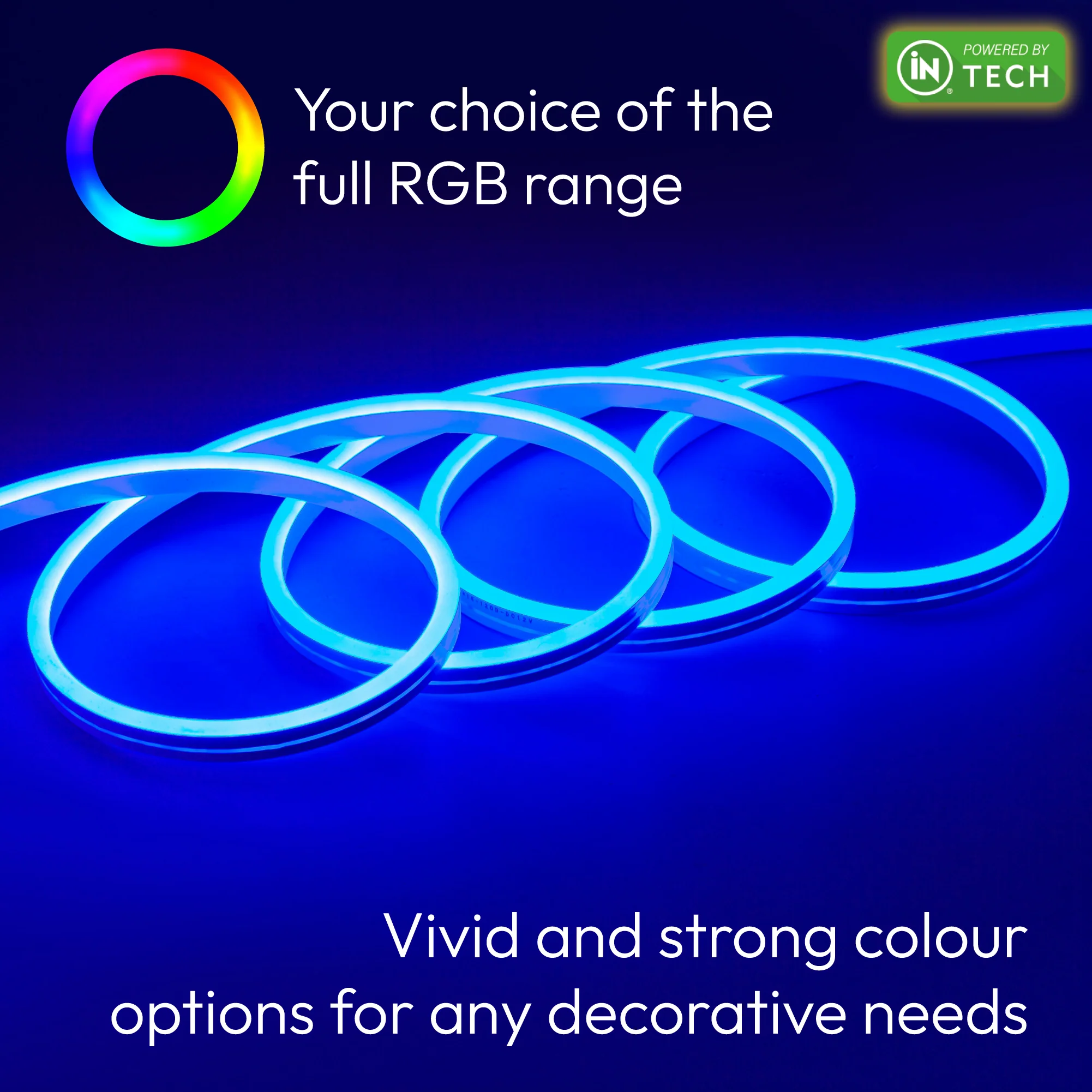 LED Strip Light - RGB Colour Changing Light with Remote - iN Tech - Image 4