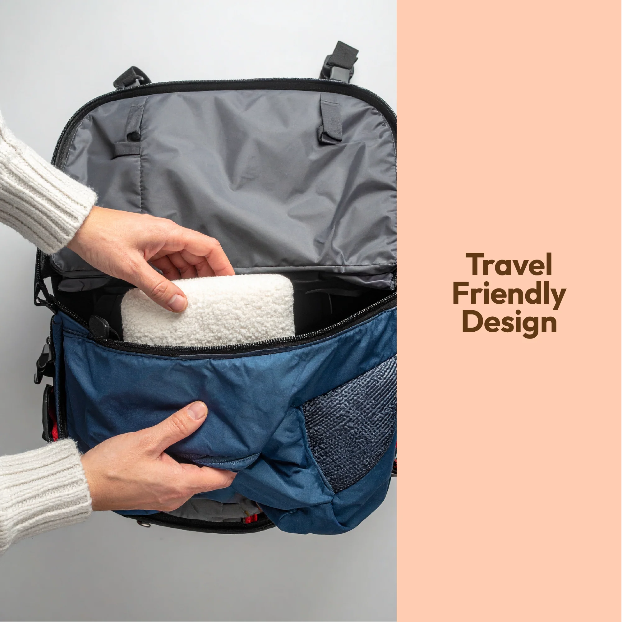 Mini Hot Water Bottle with Super Soft Cover – Travel Size - Image 4