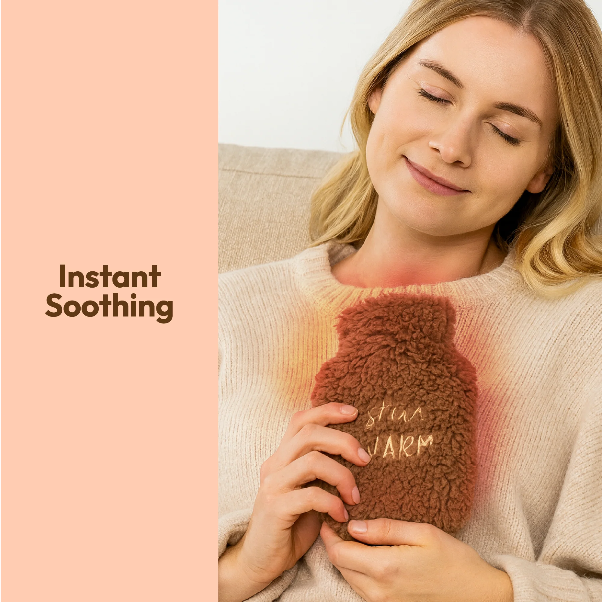 Mini Hot Water Bottle with Super Soft Cover – Travel Size - Image 8