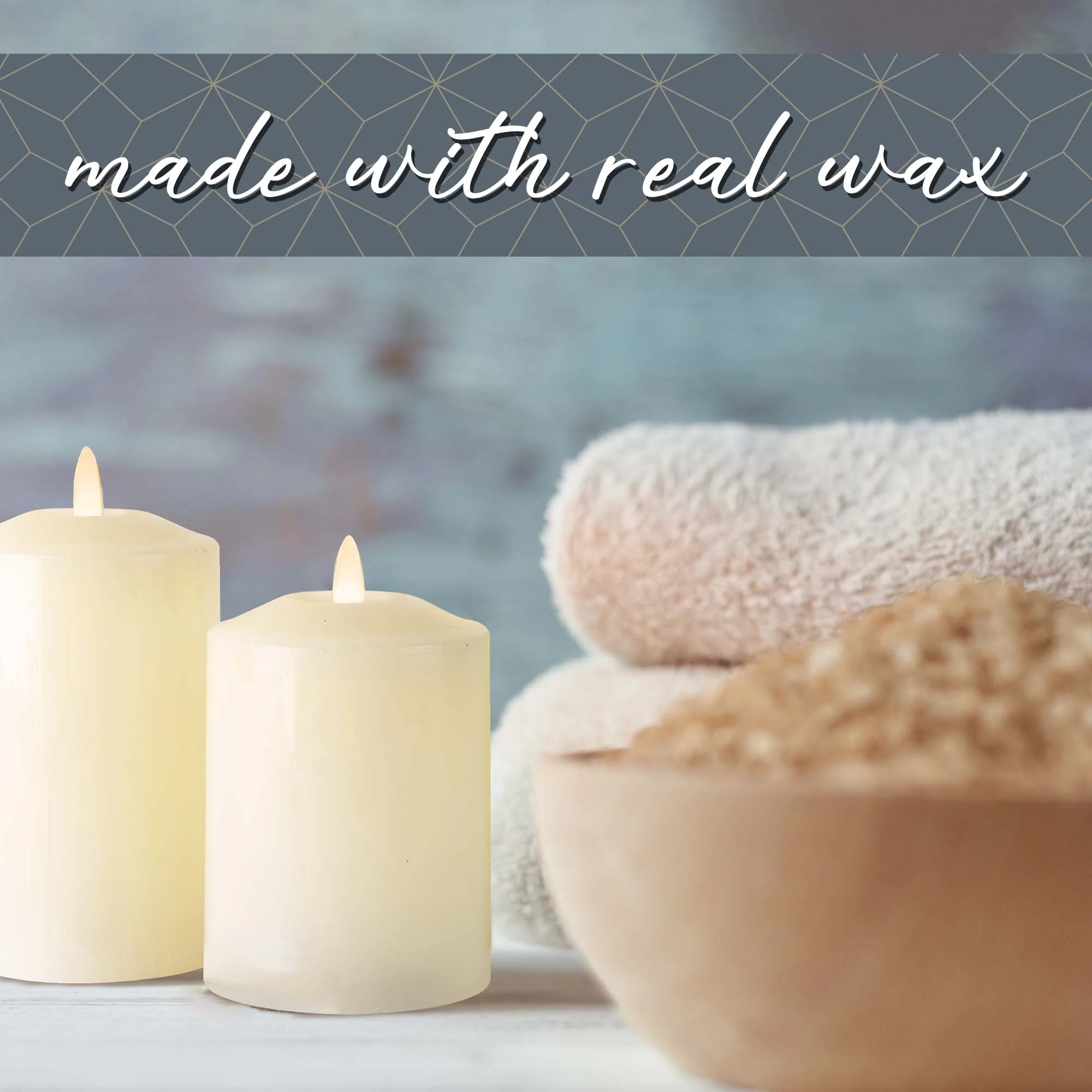 Neutral Flameless LED Candles (Set of 2)- iN Home - Image 5