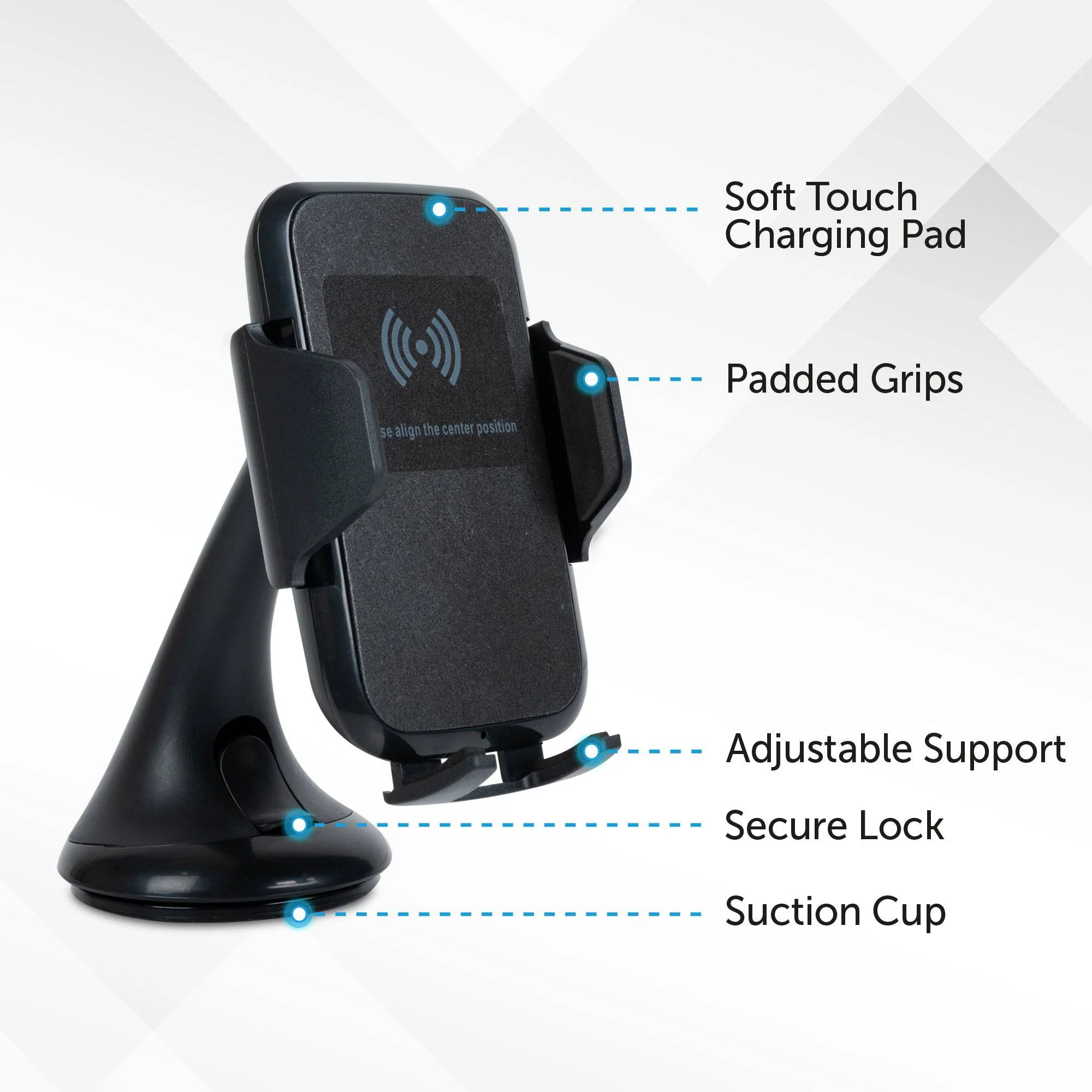 Qi Wireless Charging Phone Mount - Image 5