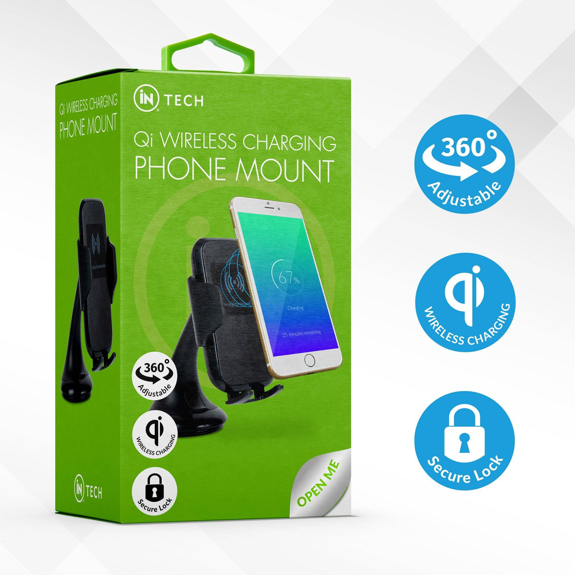 Qi Wireless Charging Phone Mount - Image 8