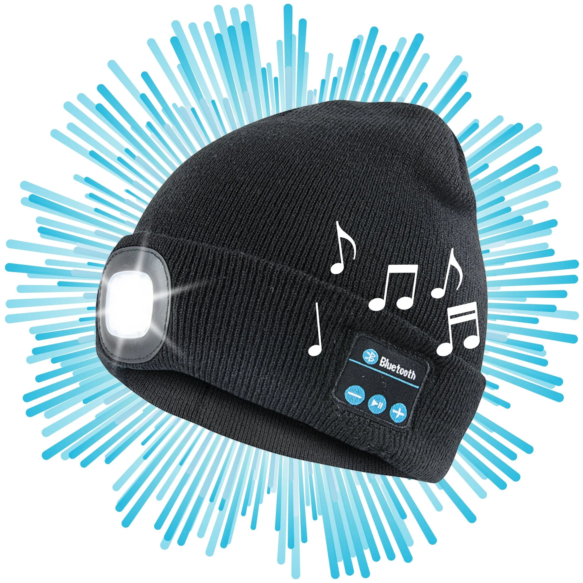 Rechargeable Bluetooth LED Beanie Hat (Unisex) - iN Style