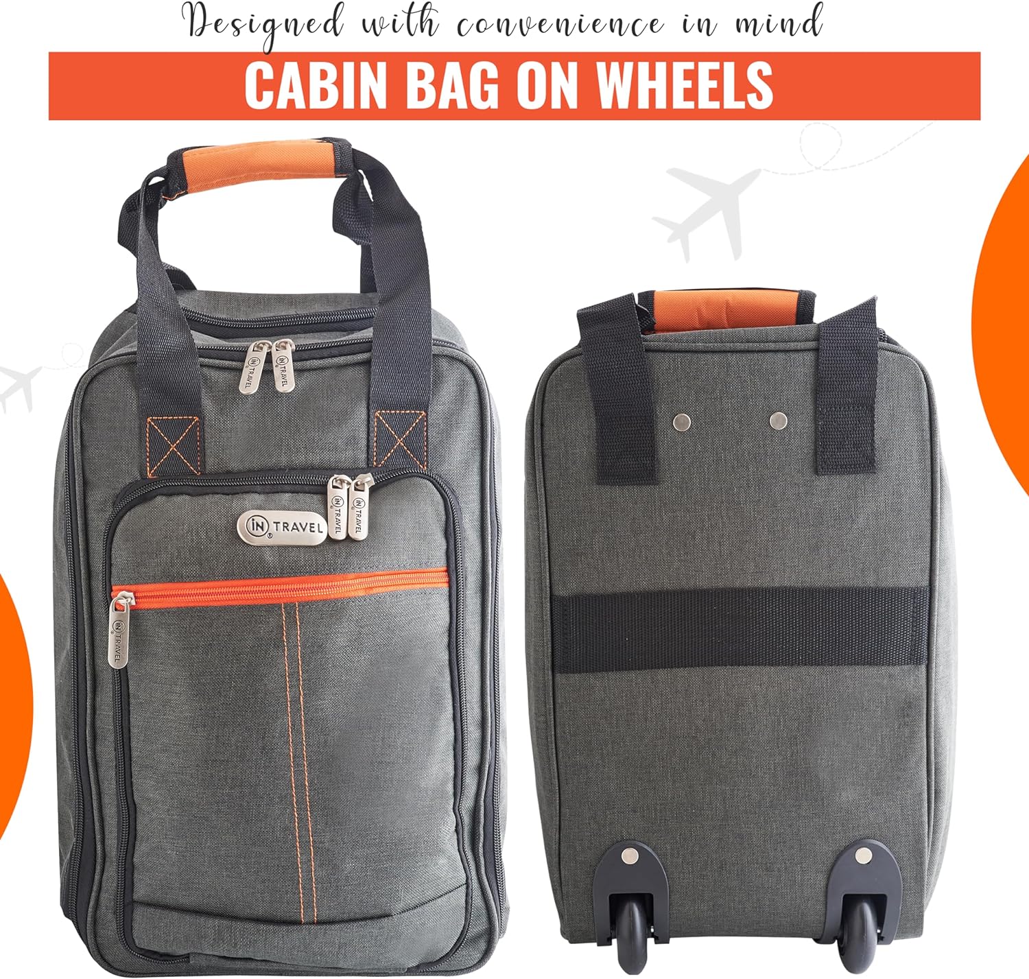 Underseat Cabin Bag | Lightweight Travel Holdall on Wheels - Ryanair EasyJet Approved - Image 4