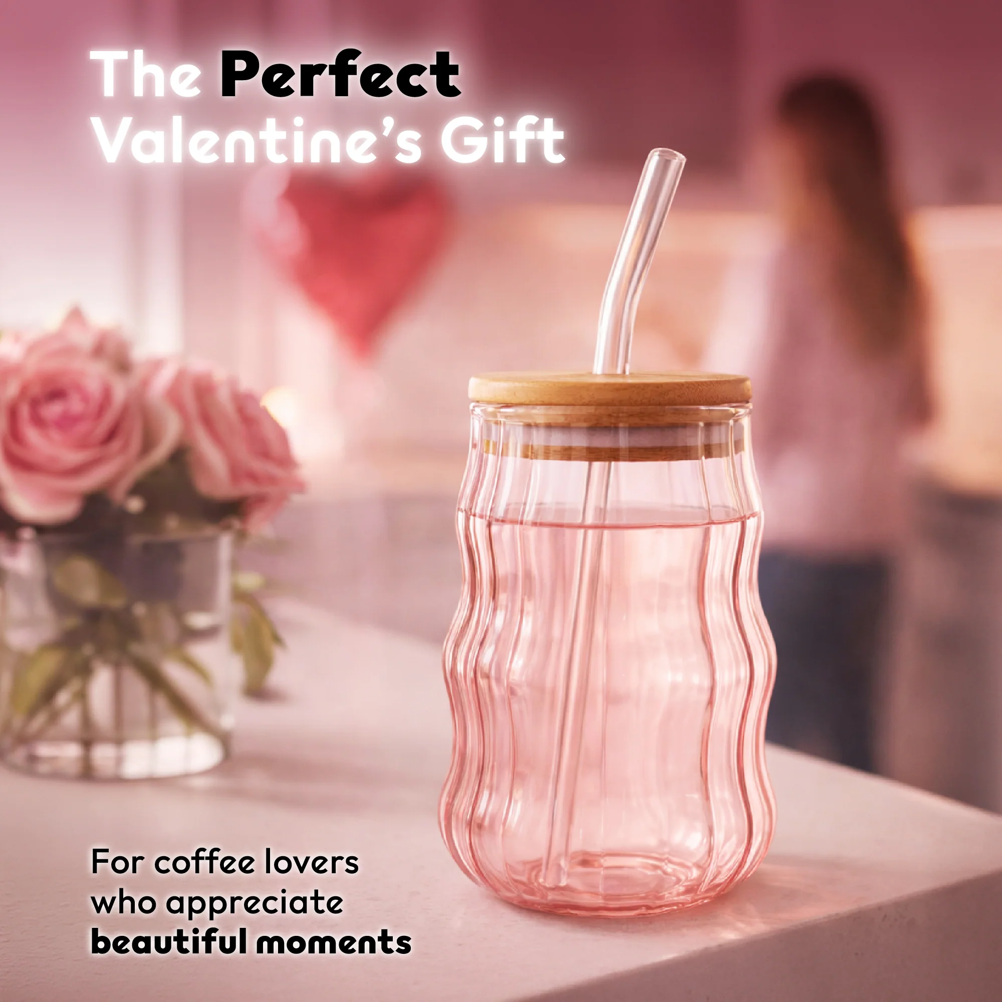 Wavy Iced Coffee Glass - Aesthetic Cold Brew Cup for Coffee Lovers - Image 6